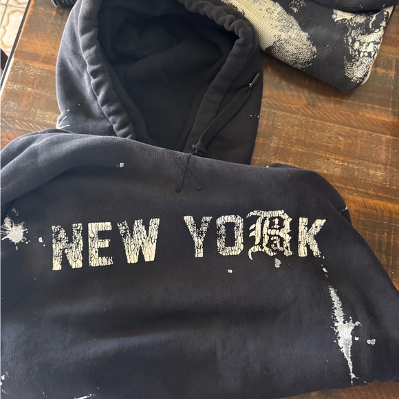 R13 Black Knit Sweater and R13 hoodie - Picture 3 of 6